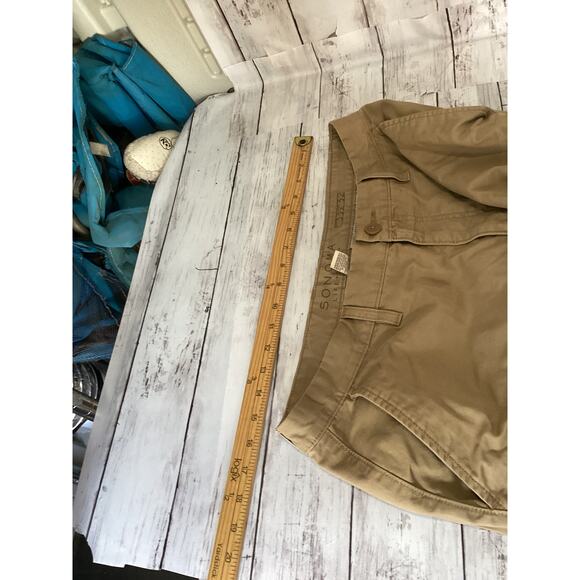 SONOMA Life + Style Chino Straight Pants Mens 33x32 Brown Cotton Blend - Picture 4 of 6
